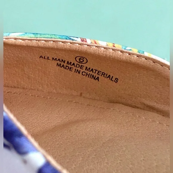 Lulus Mae White Floral Print Pointed-Toe Slingback Flats | Size 6 | Like New - Picture 11 of 13